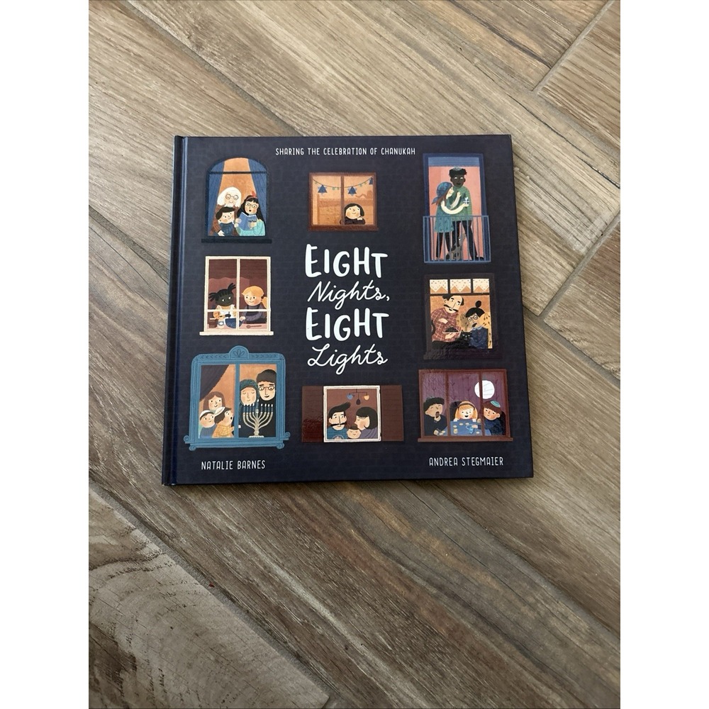 Eight Nights Eight Lights Natalie Barnes Hanukkah Hardcover Book 2023 KaneMiller